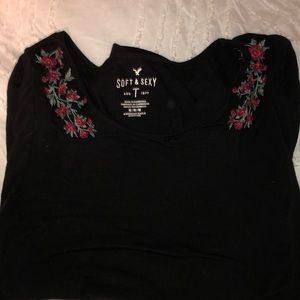 Black American Eagle long sleeve shirt